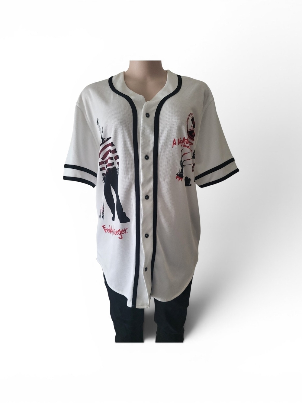 Freddy Krueger Graphic Baseball Tee - White - Picture 7 of 9